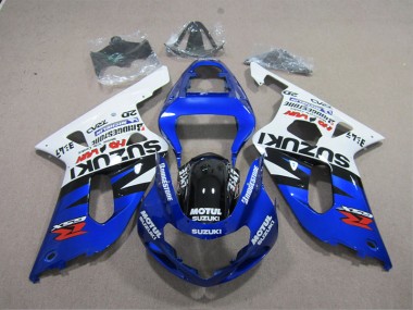 Suzuki GSXR 600 K1 K2 K3 2001-2003 - Azul Blanco Motul