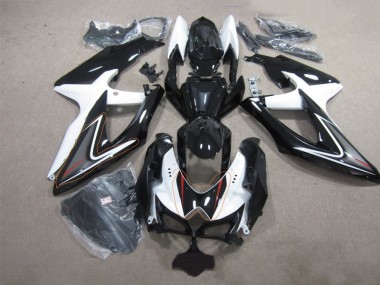 Suzuki GSXR 600 K8 2008-2010 - Negro Blanco