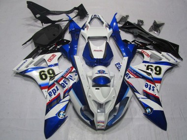 BMW S1000RR 2009-2014 - Blanco Azul Sterilgarda 69