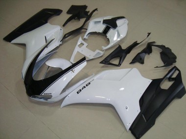 Ducati 848 1098 1198 2007-2014 - Blanco Negro Mate