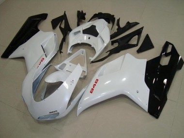 Ducati 848 1098 1198 2007-2014 - Blanco Perla Negro