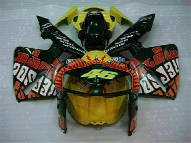 Honda CBR 600 RR 2005-2006 - Negro Rojo Amarillo 46