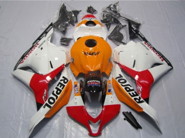 Honda CBR 600 RR 2009-2012 - Blanco Naranja Negro Repsol