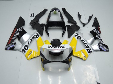 Honda CBR 900 RR 929 2000-2001 - Amarillo Plata Negro Repsol