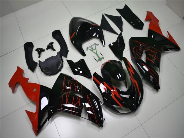 Kawasaki ZX10R 2006-2007 - Negro Rojo