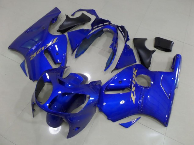 Kawasaki ZX12R 2000-2001 - Azul con Oro Pegatinas