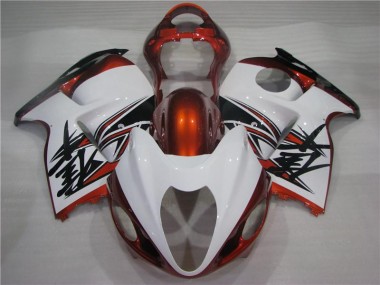 Suzuki GSXR 1300 Hayabusa 1996-2007 - Naranja Blanco Negro