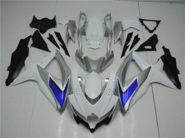 Suzuki GSXR 600 / 750 K8 2008-2010 - Blanco Plata Azul