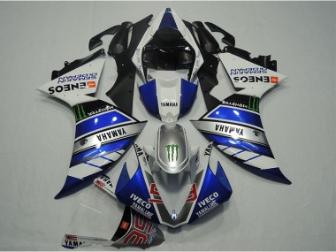 Yamaha R1 2012-2014 - Azul Blanco IVECO