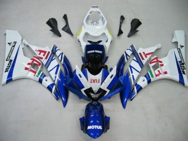 Yamaha R6 2006-2007 - Azul Blanco Motul Rojo Fiat