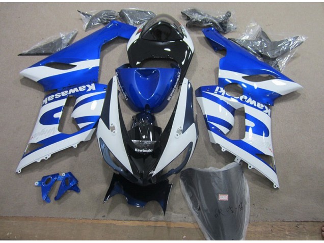 Kawasaki ZX6R 2005-2006 - Azul Blanco