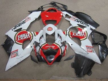 Suzuki GSXR 1000 K5 2005-2006 - Blanco Lucky Strike Rojo Motul