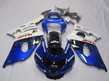 Suzuki GSXR 600 K1 K2 K3 2001-2003 - Azul Blanco Motul