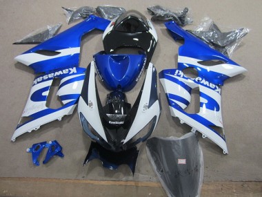 Kawasaki ZX6R 2005-2006 - Azul Blanco