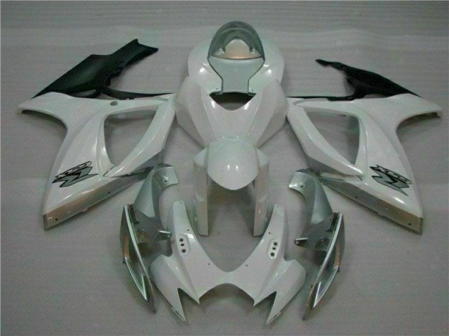 Suzuki GSXR 600 / 750 K6 2006-2007 - Blanco Plata